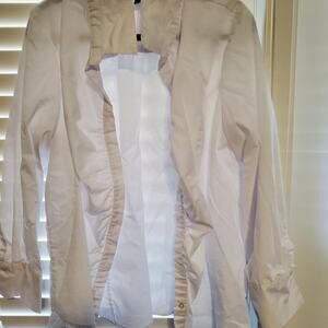 Ashley Stewart White 3/4 Sleeve Blouse - Size 20